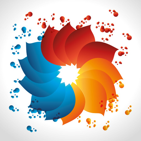 flower color design, vector illustration eps10 graphicのイラスト素材