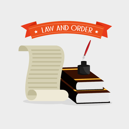 law and order design, vector illustration eps10 graphicのイラスト素材