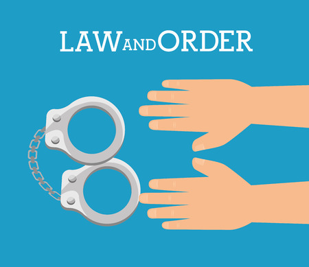 law and order design, vector illustration eps10 graphicのイラスト素材
