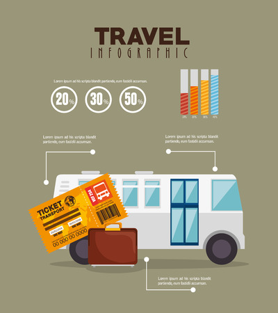 travel infographic design, vector illustration eps10 graphicのイラスト素材