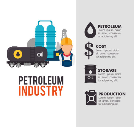 petroleum industry design, vector illustration eps10 graphicのイラスト素材