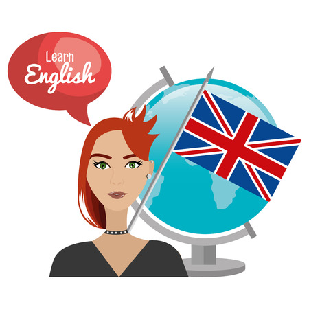 learn english design, vector illustration eps10 graphicのイラスト素材
