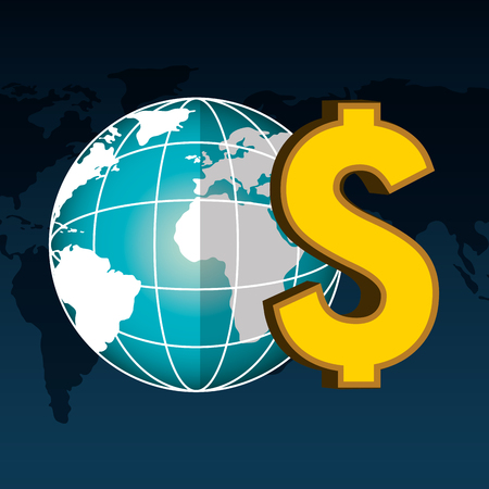 global economy design, vector illustration eps10 graphicのイラスト素材