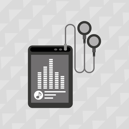 musical sound icon design, vector illustration eps10 graphicのイラスト素材