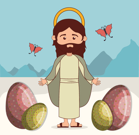 happy easter design, vector illustration eps10 graphicのイラスト素材