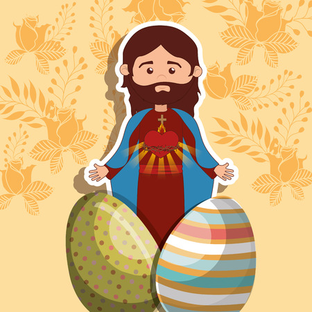 happy easter design, vector illustration eps10 graphicのイラスト素材