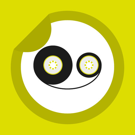 musical sound icon design, vector illustration eps10 graphicのイラスト素材