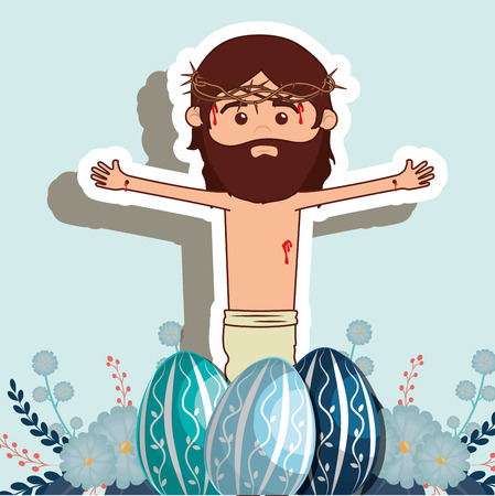 happy easter design, vector illustration eps10 graphicのイラスト素材