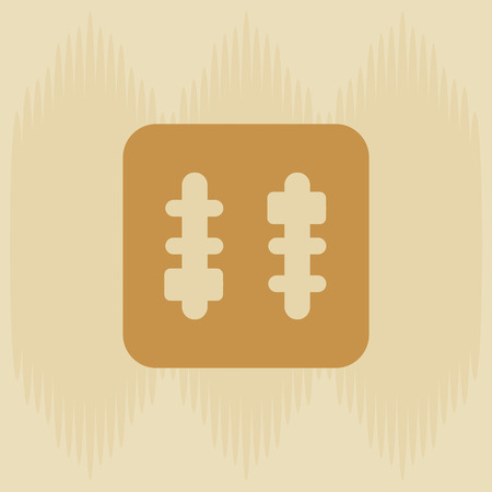 musical sound icon design, vector illustration eps10 graphicのイラスト素材