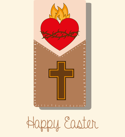 happy easter design, vector illustration eps10 graphicのイラスト素材