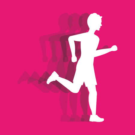 runner avatar design, vector illustration graphicのイラスト素材
