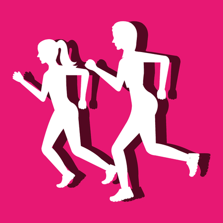 runner avatar design, vector illustration graphicのイラスト素材