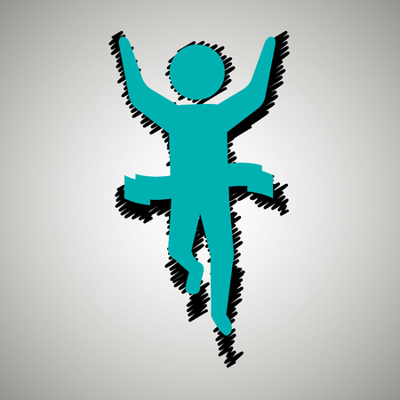 runner avatar design, vector illustration graphicのイラスト素材