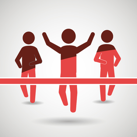 runner avatar design, vector illustration graphicのイラスト素材