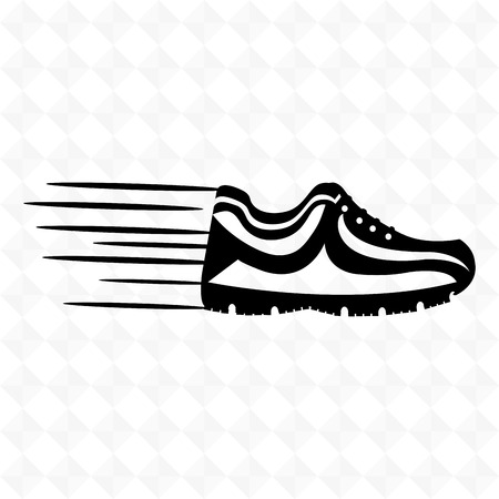 running shoes design, vector illustration  graphicのイラスト素材