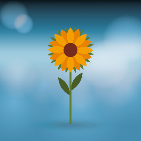 beautiful flower design, vector illustration eps10 graphicのイラスト素材