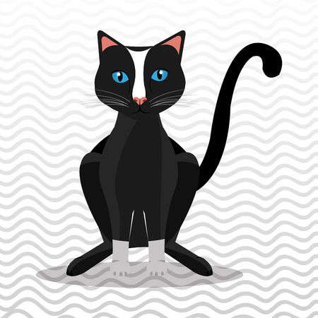 cute cat design, vector illustration eps10 graphicのイラスト素材