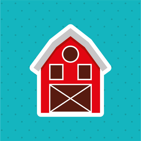 farm icon design, vector illustration eps10 graphicのイラスト素材