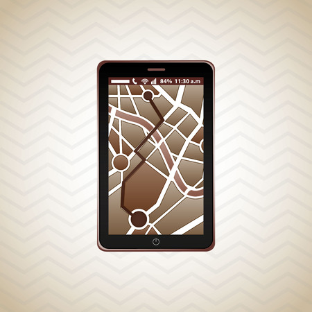 gps service icon design, vector illustration eps10 graphicのイラスト素材