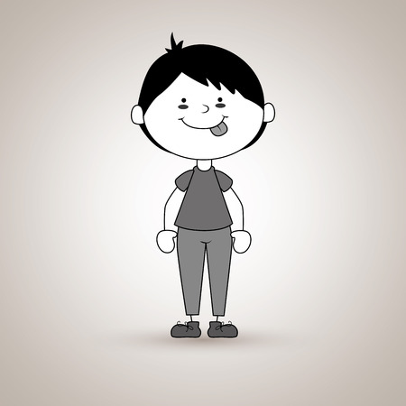 happy kids design, vector illustration eps10 graphicのイラスト素材