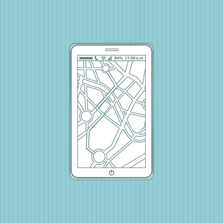 gps service icon design, vector illustration eps10 graphicのイラスト素材
