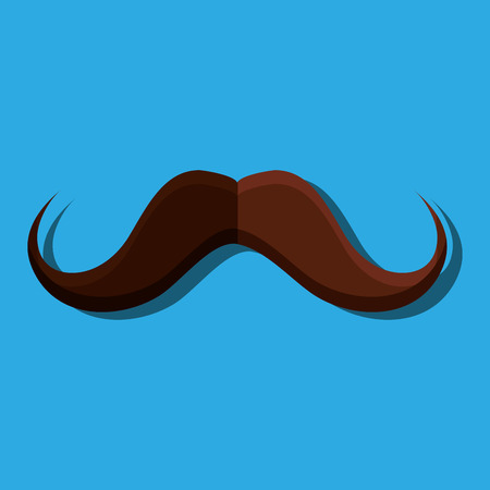 mustache icon design, vector illustration eps10 graphicのイラスト素材