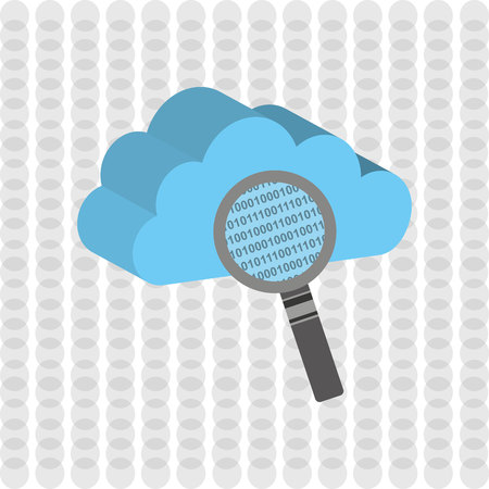 data center design, vector illustration eps10 graphicのイラスト素材