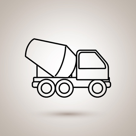 construction equipment design, vector illustration eps10 graphicのイラスト素材