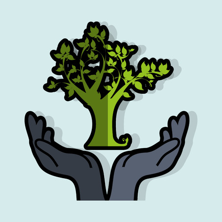 eco friendly design, vector illustration eps10 graphicのイラスト素材