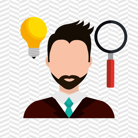 looking person design, vector illustration eps10 graphicのイラスト素材