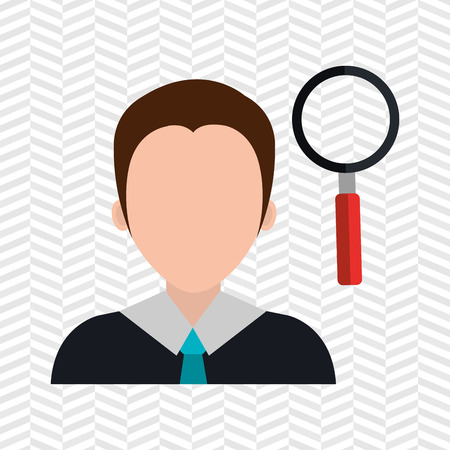 looking person design, vector illustration eps10 graphicのイラスト素材