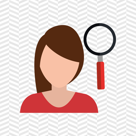 looking person design, vector illustration eps10 graphicのイラスト素材