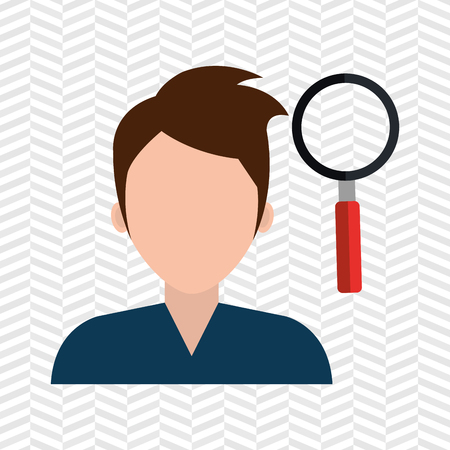 looking person design, vector illustration eps10 graphicのイラスト素材