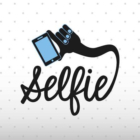 selfie concept design, vector illustration eps10 graphicのイラスト素材