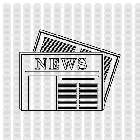 newspaper icon design, vector illustration eps10 graphicのイラスト素材
