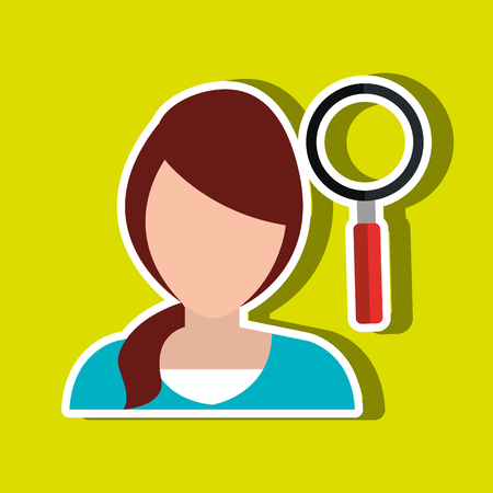 looking person design, vector illustration eps10 graphicのイラスト素材