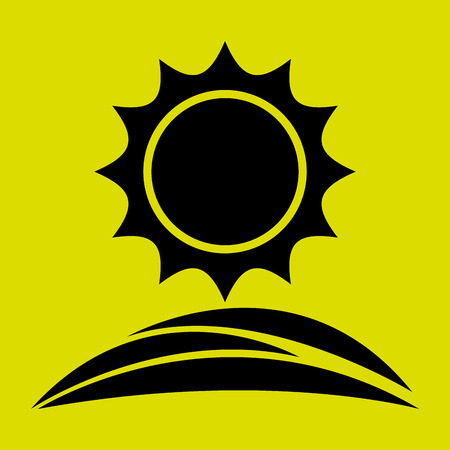 sun icon design, vector illustration eps10 graphicのイラスト素材