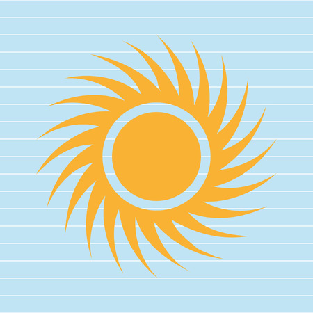 sun icon design, vector illustration eps10 graphicのイラスト素材