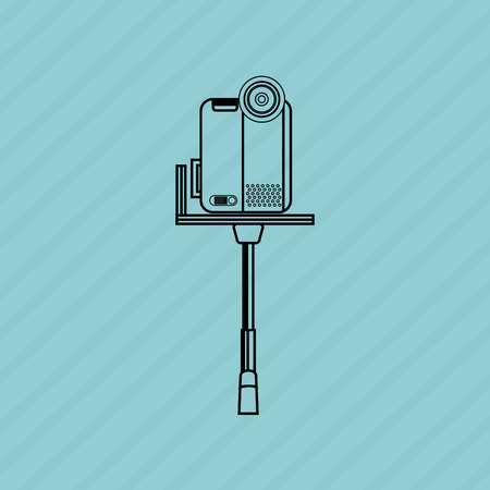 video camera design, vector illustration eps10 graphicのイラスト素材