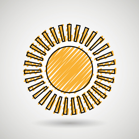 sun icon design, vector illustration eps10 graphicのイラスト素材