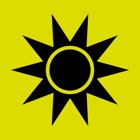 sun icon design, vector illustrationのイラスト素材
