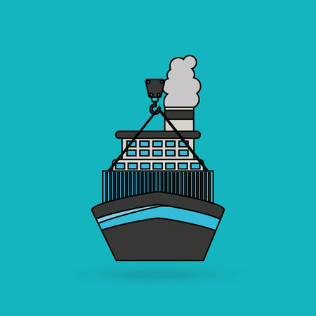 logistic service design, vector illustration eps10 graphicのイラスト素材