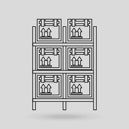 logistic service design, vector illustration eps10 graphicのイラスト素材