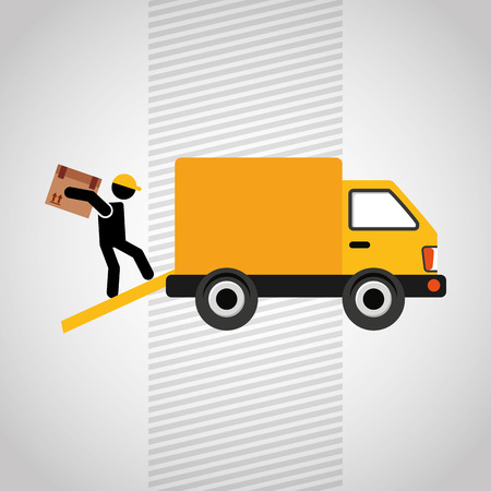 logistic service design, vector illustration eps10 graphicのイラスト素材