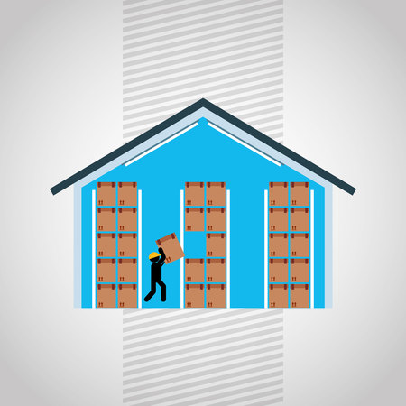 logistic service design, vector illustration eps10 graphicのイラスト素材