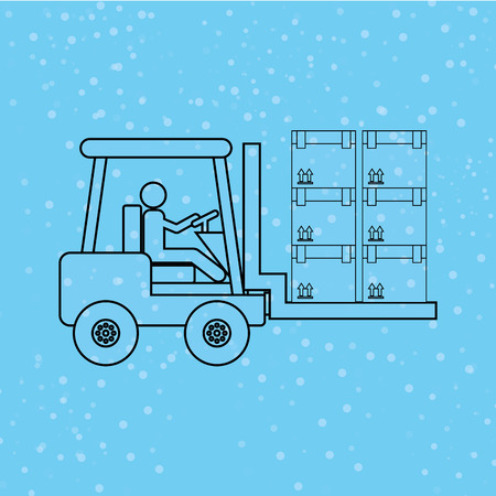 logistic service design, vector illustration eps10 graphicのイラスト素材