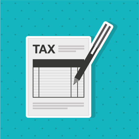 tax time design, vector illustration eps10 graphicのイラスト素材