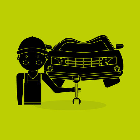 station service design, vector illustration eps10 graphicのイラスト素材