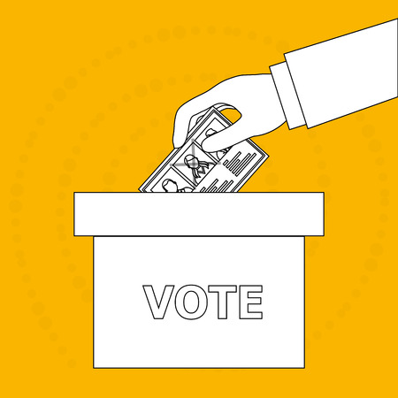 elections icon design, vector illustration eps10 graphicのイラスト素材