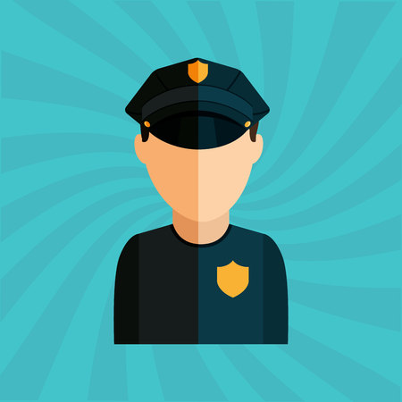 police service design, vector illustration eps10 graphicのイラスト素材